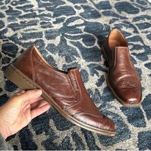 Josef Seibel Men’s Douglas Leather Slip on Loafers/Shoes Size 11 EU 44 Brown